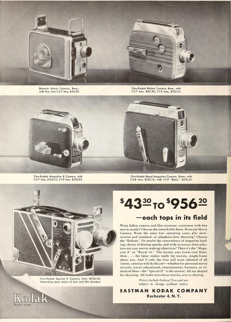 Caméra Ciné KODAK RELIANT 8 Mm - 1937 - USA - N°21491 - Occasion